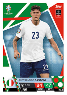 Alessandro Bastoni Italy Topps Match Attax EURO 2024 #ITA3